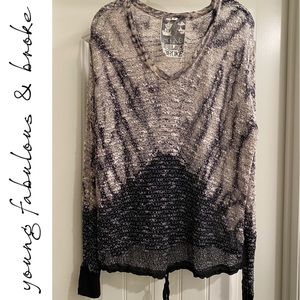 Shear long sleeve sweater by YFB